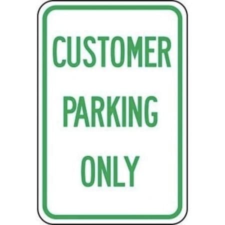 Accuform DESIGNATED PARKING SIGNS 18 in  X 12 in FRP215RA